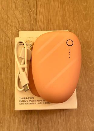 Внешний аккумулятор-грелка xiaomi zmi purple hand warmer power bank 5000mah