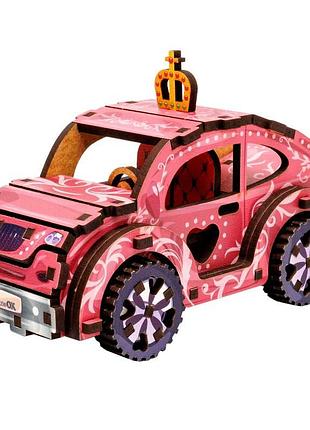 Деревянный 3d конструктор "turbo princess" puz-00969, 70 деталей
