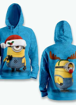 Світшот з 3d принтом santa minion 31584 2xl