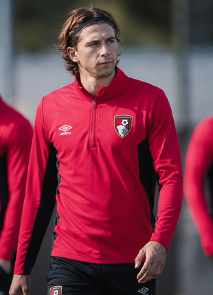 Спортивная кофта для тренировок umbro afc bournemouth 1/4 zip training drill top 2018/19