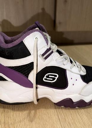 Зручні зимові та демісезонні кросівки skechers d’lites 3.0. кросівки з еко шкіри