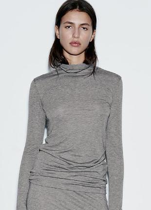 Лонгслив гольфик zara 3
