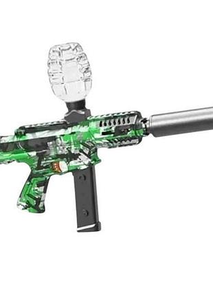 Автомат игровой орбибольный с аккумулятором 7.4v arp9 electric toy gun ven-0139 черный с зеленым
