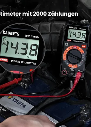 Цифровой вольтметр мультиметр kaiweets km100 5