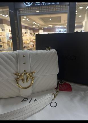 Сумка pinko біла 2