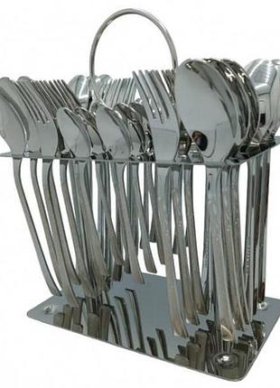 Набор столовых приборов ложки, вилки 12 персон/36 предметов cutlery set cd-30 хром с узором