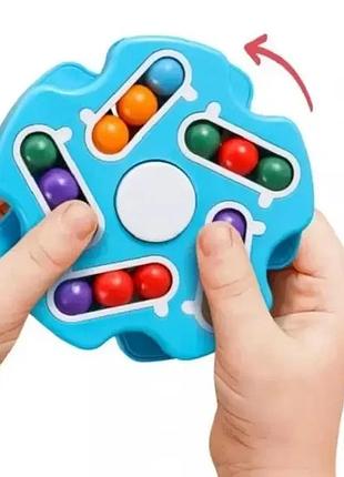 Головоломка антистресс magic bean cube nj-0068 голубая