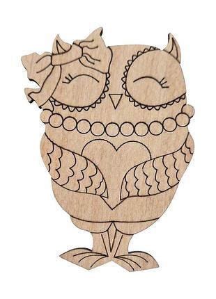 Фигурка для росписи и декорирования "совушка маленькая" dfowl-10, 10 см