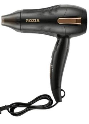 Фен проводной с насадкой концентратором 1200вт rozia hc8170 and 6162-11 черный
