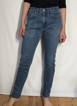 Джинси levi’s 512 сині стрейчеві прямі w31 l32 класичні т4