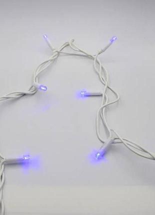 Гірлянда вулична 10м tring-lights 100-b білий провід, синє світло