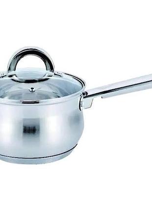 Ковш из нержавеющей стали с крышкой 1,8л benson bn-226