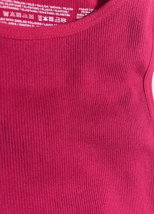 Топ в мілкий рубчик primark xxs 6