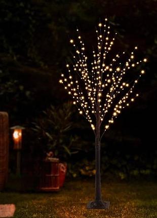 Дерево декоративное с подсветкой 1.5м 480led от сети коричневый ствол , теплый свет