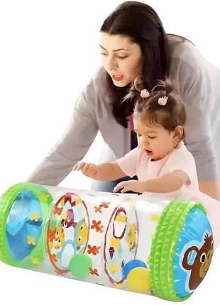 Надувний барабан розвиваючого 45*20*20см baby inflatable crawling drum ma776 різнокольоровий