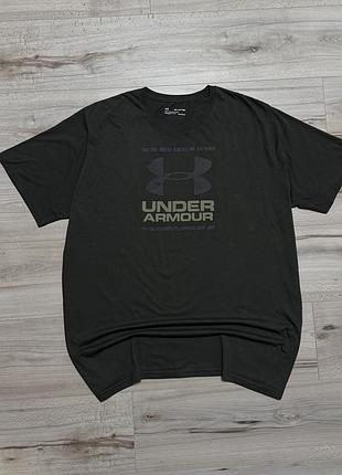 Хакі спортивна футболка андер армор under armour boxed sportstyle tee, 3xl, оригінал