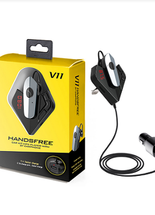 Автомобільний трансмітер fm модулятор v11 bt