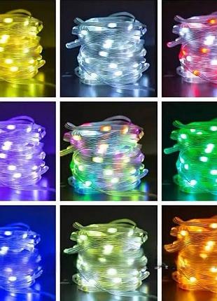 Светодиодная полоса с прозрачным пультом дистанционного управления rgb usb 20 м