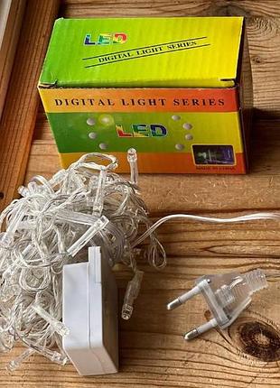 Гирлянда линейная внутренняя 5м 80led 44771 mix clear wire and 1-150 прозрачный провод, мультиколор