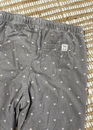 Штани мікровельвет h&m 92 см 9