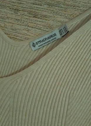 Трикотажна сукня в рубчик stradivarius 2