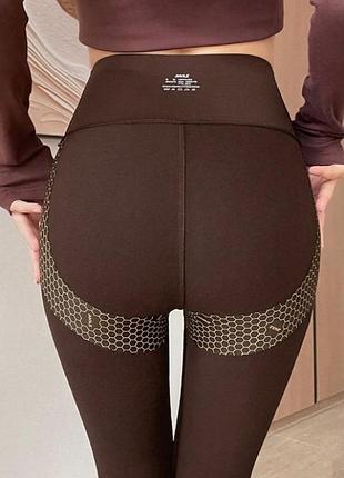 Леггинсы женские biflex с подтяжкой 20468 xl шоколадные