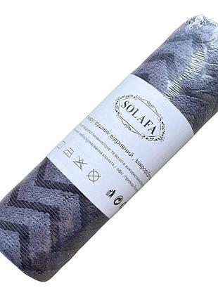 Набор кухоных полотенец многоразовых в рулоне solafa print 21675 25х25 см 20 шт темно-серый