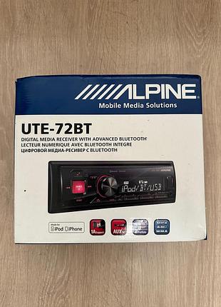 Цифровой медиа-ресивер alpine ute-72bt bluetooth б/у