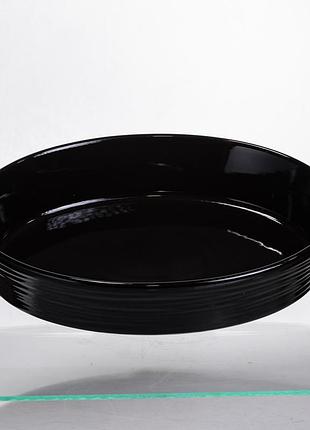 Форма для запікання овальна 36×22.5×7 (см) форма для духовки 2 літри чорний sh1290