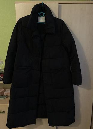 Чорний пуховик по типу max mara