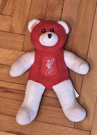 Mascot liverpool f.c. official lfc product - мягкая плюшевая фанатская игрушка-талисман мишка - клубная фк леверпуль - 22 см