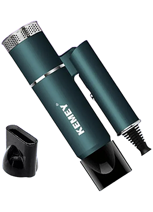 Фен для волос kemei km-9825 зелёный