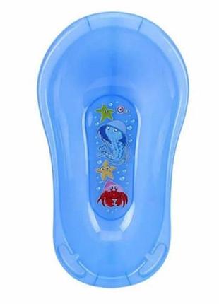 Ванночка дитяча 90*50*30см technok toys 9451 блакитна