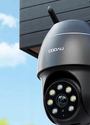 Відеокамера зовнішня поворотна чорний cooau p4