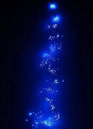 Гирлянда конский хвост 600 led синяя