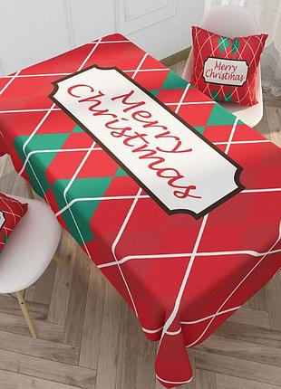 Скатертина новорічна zb002-3 merry christmas 8979 100х160 см