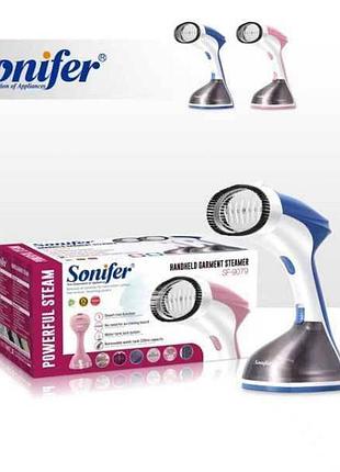 Отпариватель для одежды ручной sonifier sf9079 220мл 1500вт розовый