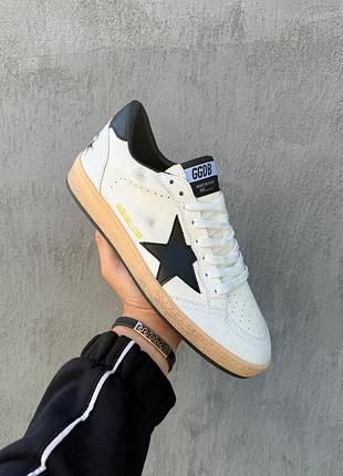 Golden goose ball-star white nappa black star
