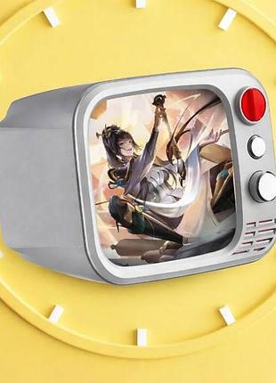 Консоль ігрова з екраном та 2 джойстиками 740 ігор h7 mini tv сіра