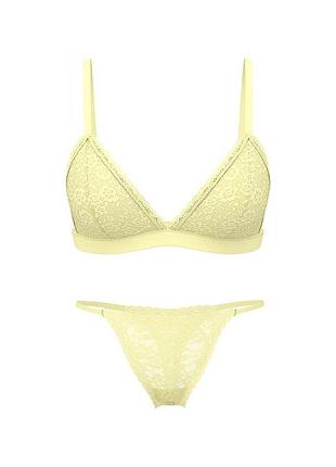 Женский кружевной комплект белья victoria's secret