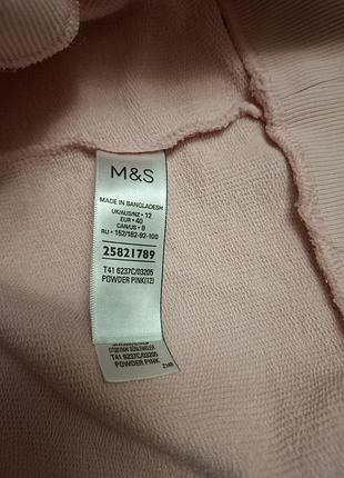Розово-пудровый свитшот m&amp;s,р.12 5