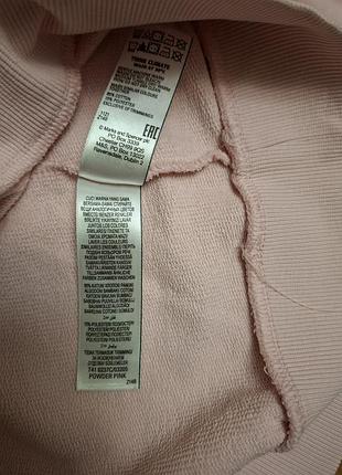 Розово-пудровый свитшот m&amp;s,р.12 6