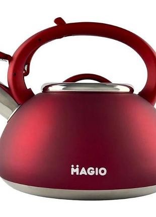 Чайник зі свистком magio mg-1193 3л індукція