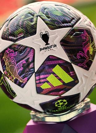 Мяч футбольный adidas лига чемпионов 26 финал будапешт, футбольный мяч адидас champions league finale 2026 budapest