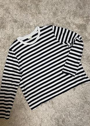 Лонгслив h&m бавовна футболка з довгим рукавом, l