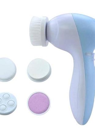 Универсальный массажер для лица и тела massager 5in1 ae-8782 голубой