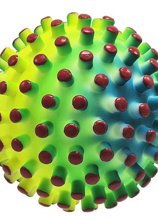 Детский шипастый мяч rb26524(red-2) резина, 90 грамм