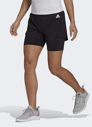 Подвійні спортивні шорти adidas з тайсами