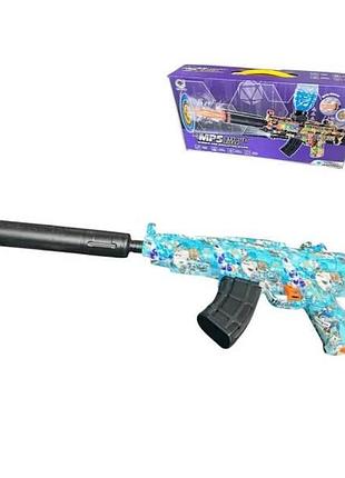 Автомат игровой орбибольный с аккумулятором 7.4v mp5 ven-f939-2 голубой с дизайном