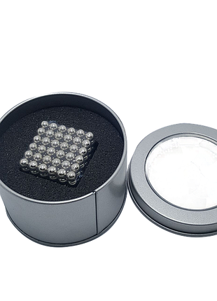 Конструктор-головоломка neocube 216 шариков silver